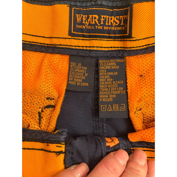 Wear First Then Tell The Difference Cargo Shorts Mens 32 Fishing Utility Stretch - Picture 3 of 4